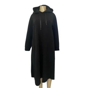 COLLAGE GALLARDAGALANTE Dress Hooded Black Long Sleeve A Line Pockets Mi…